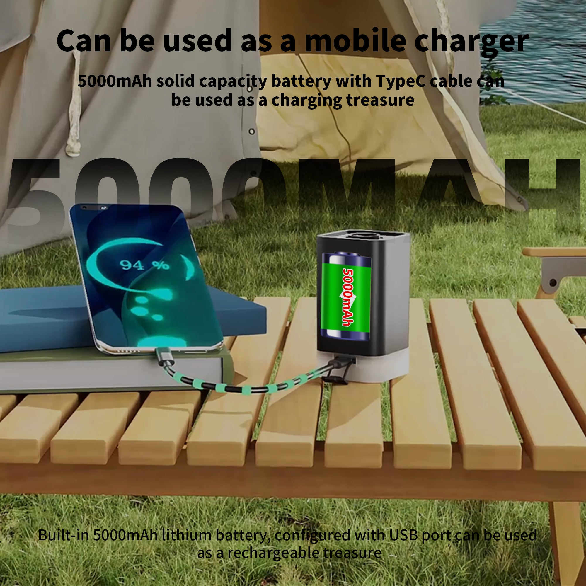 8-in-1 Outdoor BluetoothMini Air Pump